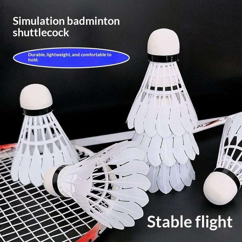 Badminton Shuttlecock - 3個入り/6個入り/12個入り、屋外スポーツトレーニング用、耐久性に優れたバドミントンシャトル、高弾性、防風性、フォームヘッド