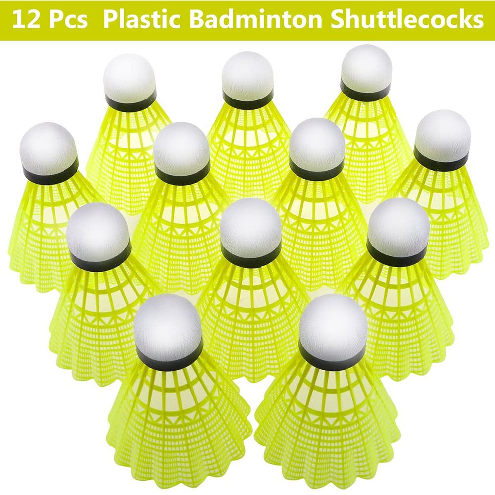 新しいプラスチック製バドミントンシャトルコック、耐久性と安定 - Feather Shuttlecock のレビューと価格