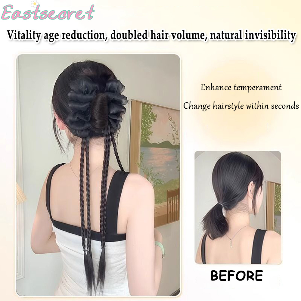 黒いリボンが付いた半分結びのヘアクリップ、羽根飾り付きのヘア - Feather Shuttlecock のレビューと価格