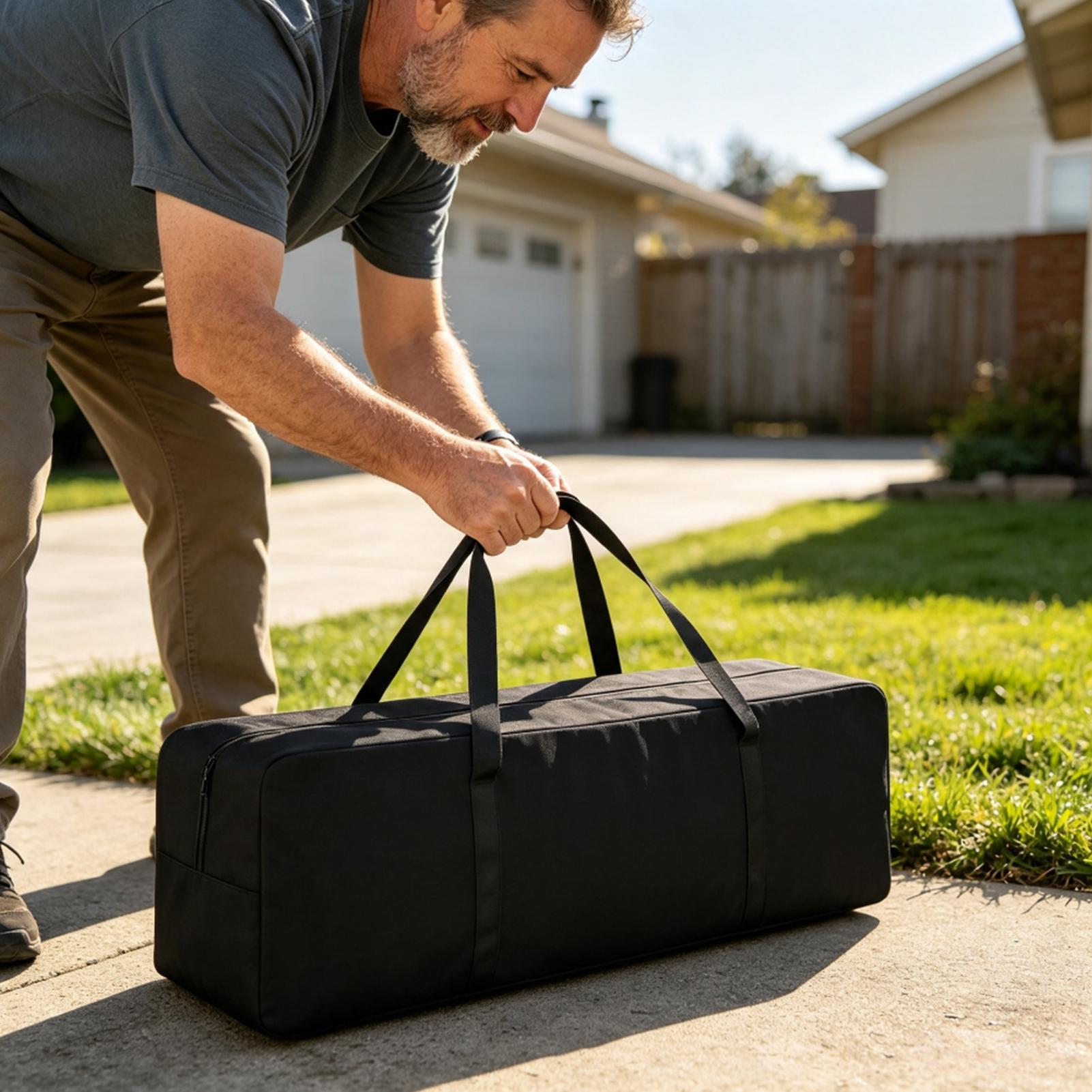 ピクルボール用ネットバッグ。折りたたみ式で、ジッパー付き。オ - Badminton Bag のレビューと価格