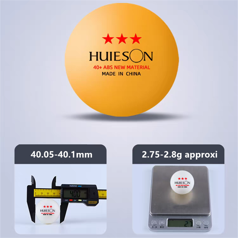 Huieson英語版ピンポンボール 3スター プラスチックA - Badminton In English のレビューと価格