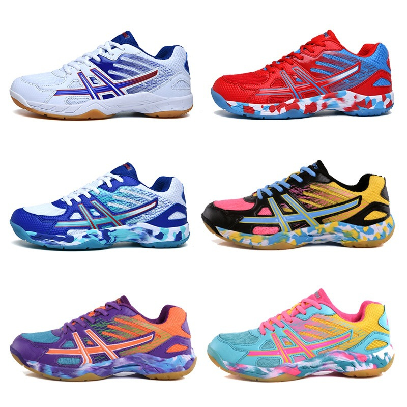バドミントンシューズ男性と女性のための軽量通気性ノンスリップ - Badminton Shoes Men のレビューと価格