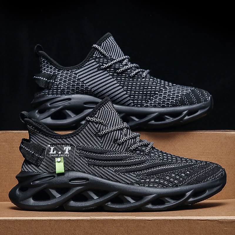 男性スポーツランニングブラックジョギングシューズカジュアルス - Badminton Shoes のレビューと価格
